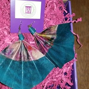 Millie's International Creations  Tie dye Earrings